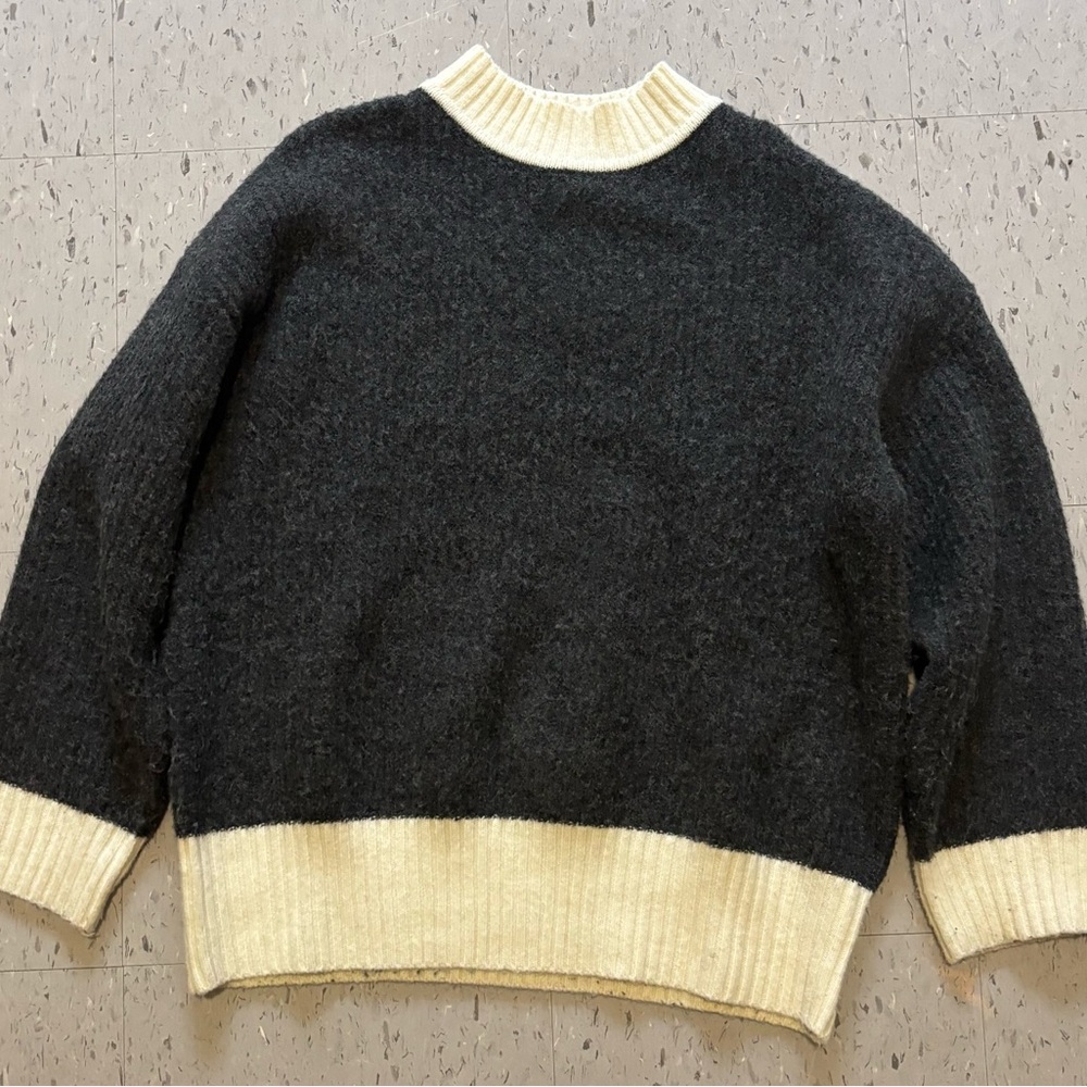 Black and Cream Sweater